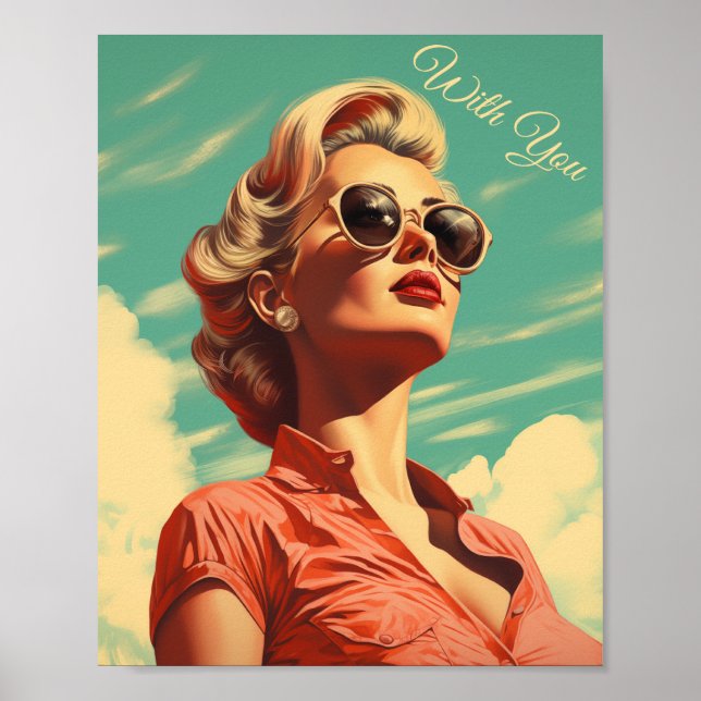 Poster vintage Pinup (Frente)