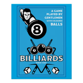 Pôster Vintage Pocket Billards