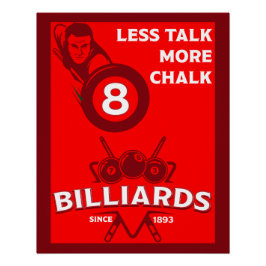 Pôster Vintage Pocket Billards