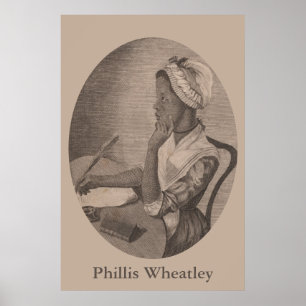 Poster Vintage Portrait of Poet Phillis Wheatley