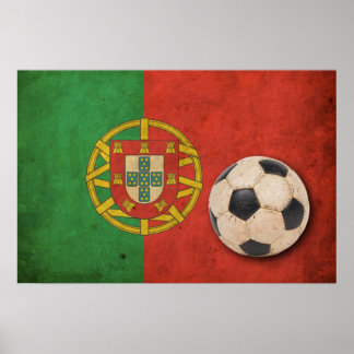 Pôster Vintage Portugal Futebol