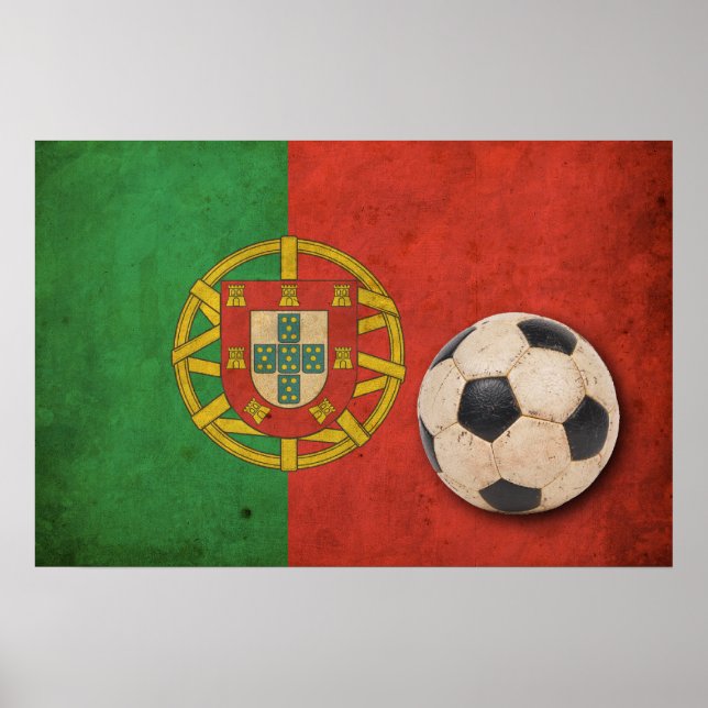 Pôster Vintage Portugal Futebol (Frente)