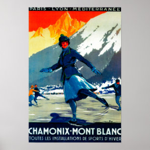 Poster Vintage PosterEurope de Chamonix-Mont Blanc