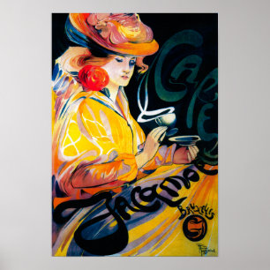 Poster Vintage PosterEurope de Jacqmotte Caf�