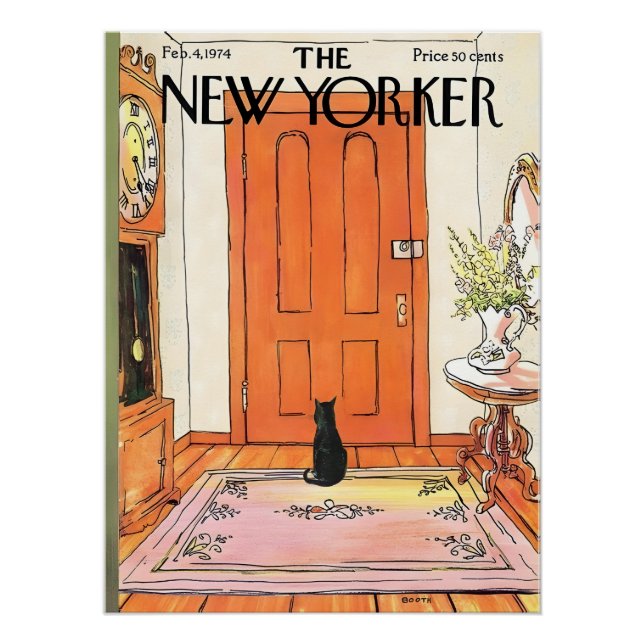 Pôster Vintage, Preppy Coquette Girl Poster brilhante (Frente)