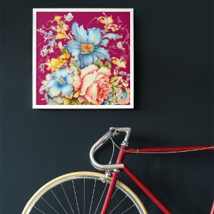 POSTER VINTAGE PRIMAVERA FLORAL