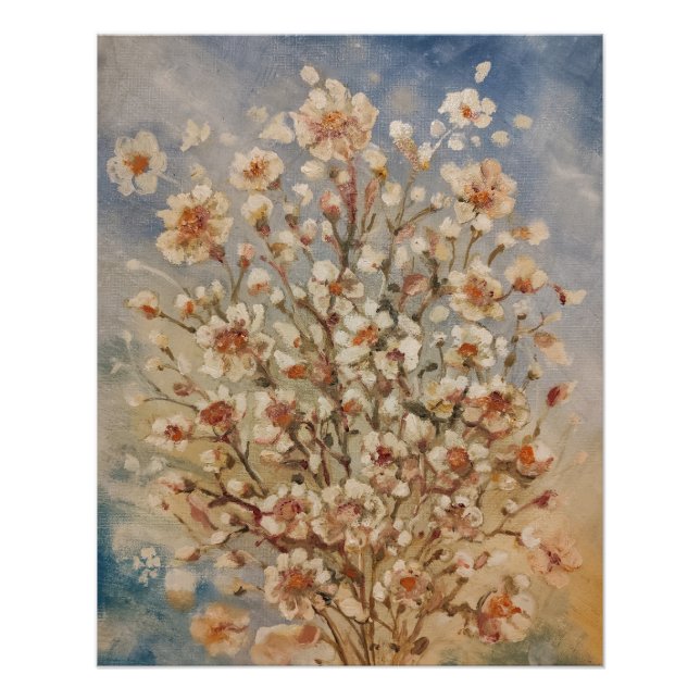 Pôster Vintage primavera floresce (Frente)