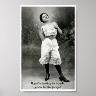 Poster Vintage - Procurando por problemas,