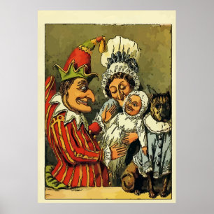 Pôster Vintage Punch e Judy
