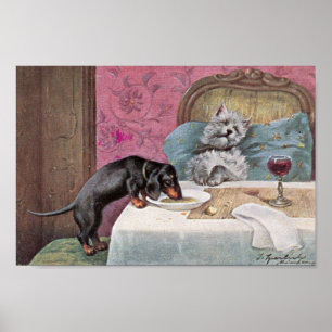 Poster Vintage Pups