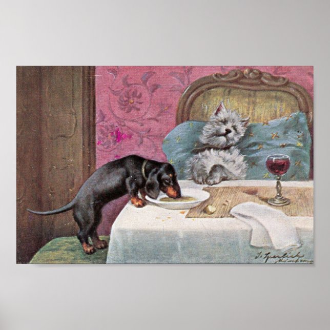 Poster Vintage Pups (Frente)