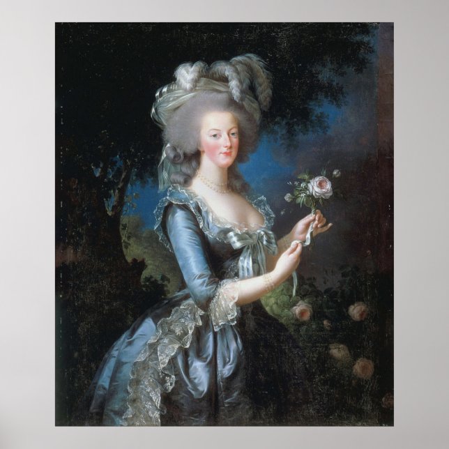 Poster Vintage Queen Marie Antoinette, França (Frente)