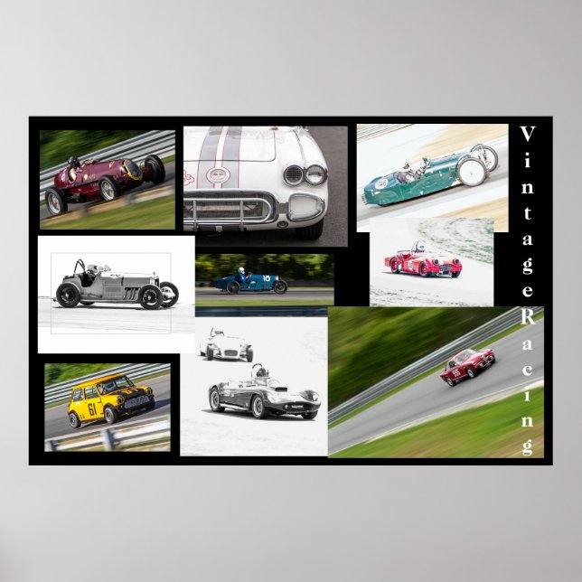 Poster Vintage Racing (Frente)