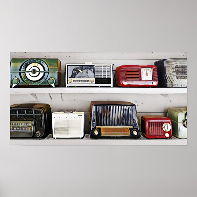 Poster Vintage Radios (Frente)