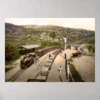 Vintage Rail Train, Festiniog Wales 1895