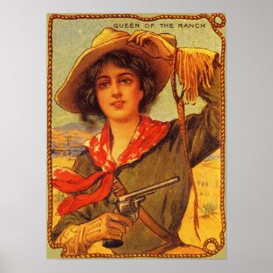 Poster vintage "Rainha do Ranch"