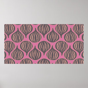 Poster vintage repeat seamless pattern with figs.