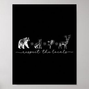 Poster Vintage Respeita A Natureza Selvagem Local