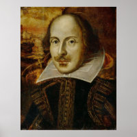 Vintage Retrait Painting of William Shakespeare