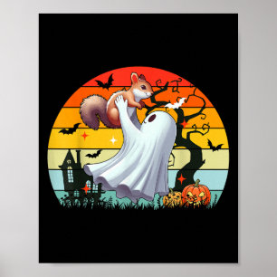 Poster Vintage Retro Boo Ghost Halloween