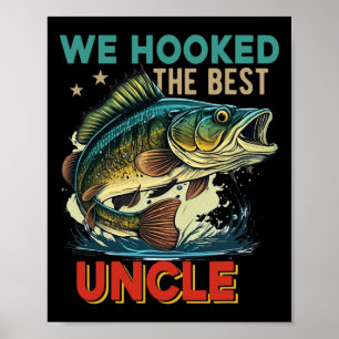 Poster Vintage Retro Nós Fisgamos O Melhor Tio Dia dos Pa