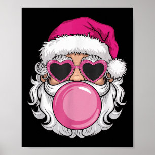 Poster Vintage Retro Papais noeis Bolha De Natal Gum Nk S