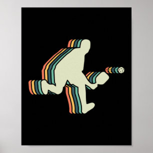 Poster Vintage Retro Pickleball