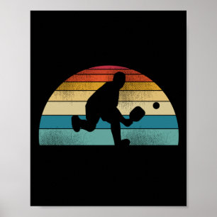 Poster Vintage Retro Pickleball Funny