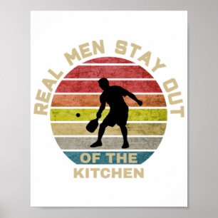 Poster Vintage Retro Pickleball Funny