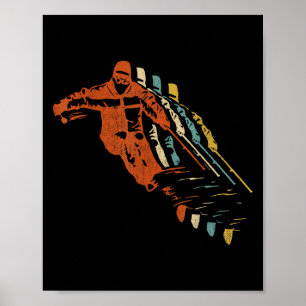 Poster Vintage Retro Ski 80s 90s