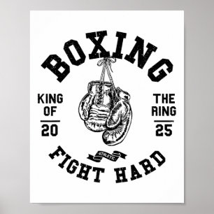Poster Vintage Retro Style Boxer Luva Rei Do Anel