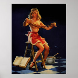 Poster Vintage Retro Taffy Criadora Pinup