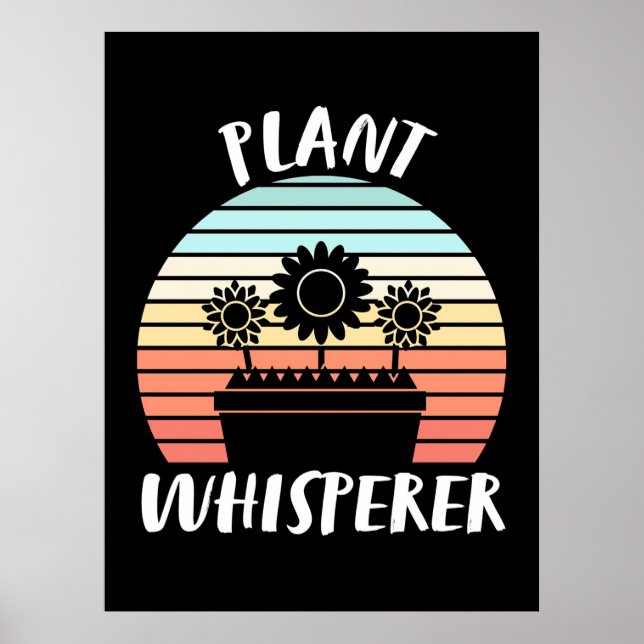 Poster Vintage Retro Whisperer da Planta (Frente)