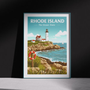 Poster Vintage Rhode Island