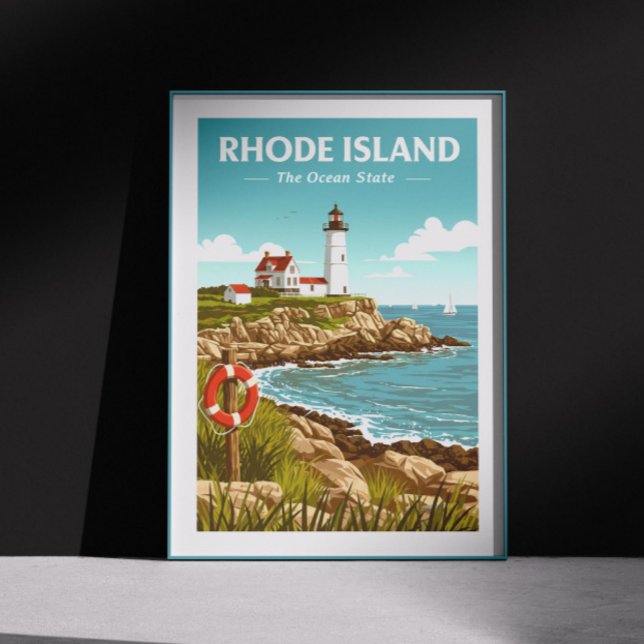 Poster Vintage Rhode Island (Criador carregado)