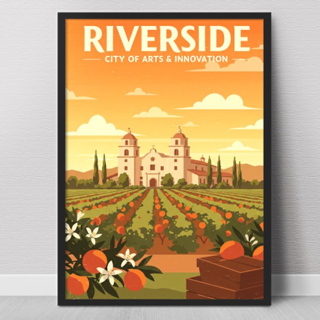 Poster Vintage Riverside (Criador carregado)
