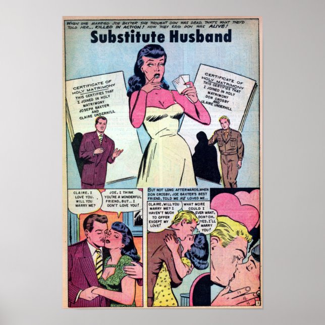 Poster Vintage Romance (Frente)