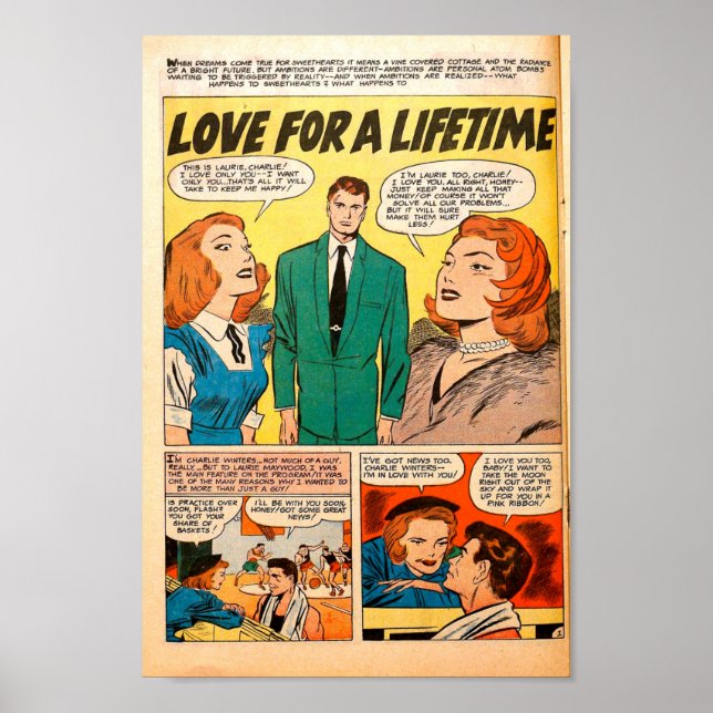 Poster Vintage Romance (Frente)