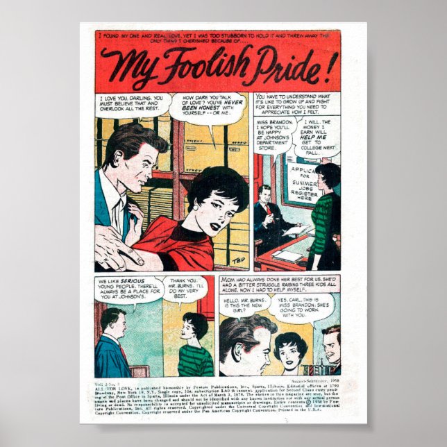 Poster Vintage Romance (Frente)