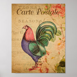 Poster Vintage Rooster