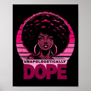 Poster Vintage Rosa Sem Desculpas Drogas Mulheres Negras