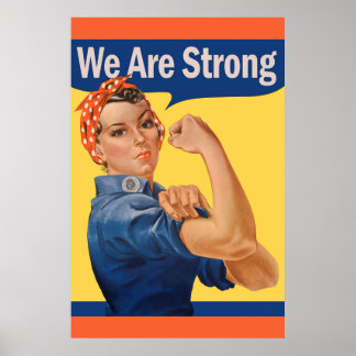 Poster Vintage Rosie, o feminismo ribeirista