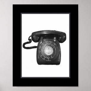 Poster Vintage Rotary Phone 80s