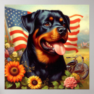 Poster Vintage Rottweiler