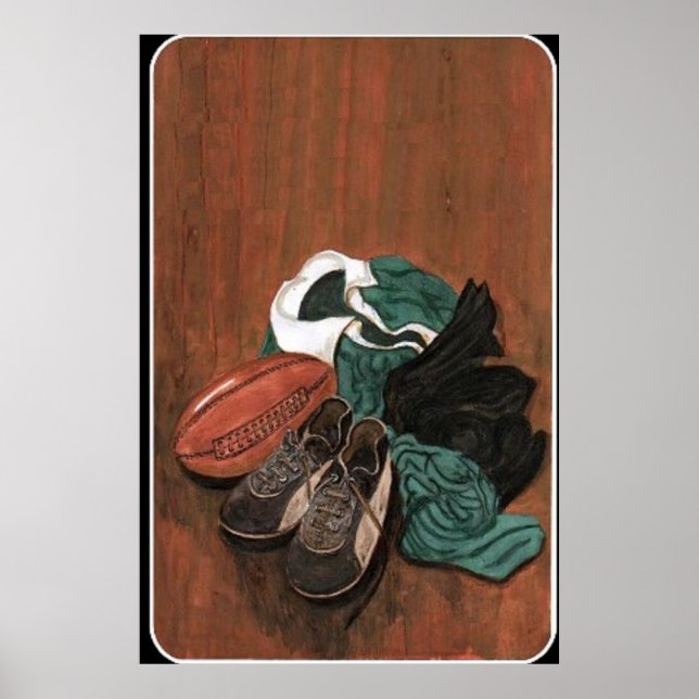 Poster Vintage Rugby (Frente)