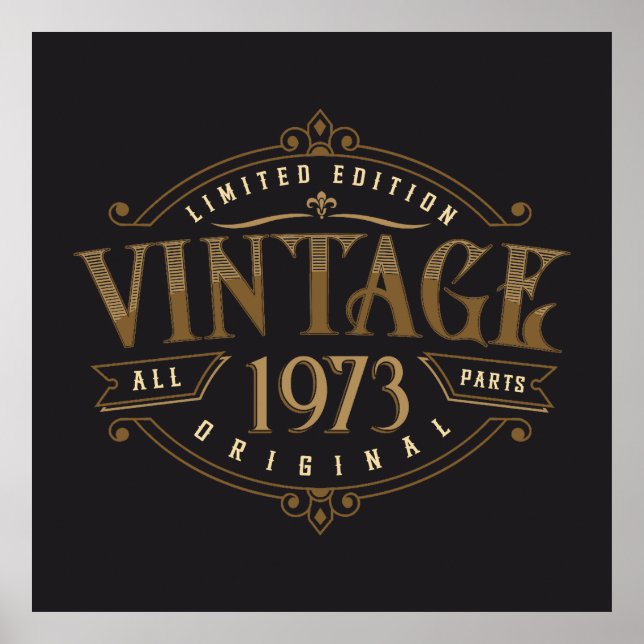 Poster Vintage Rustic 1973 (Frente)