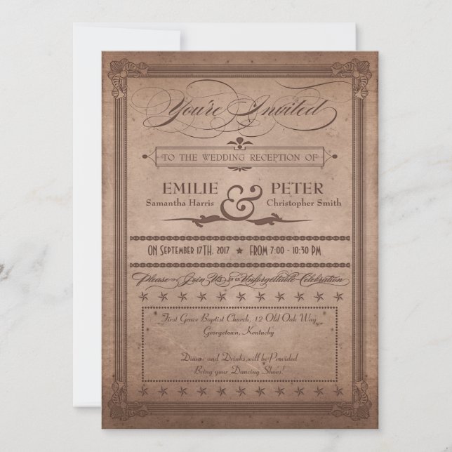 Poster vintage Rústico Recepção de Cacau Apenas Ca (Frente)