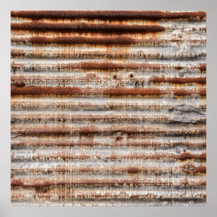 Pôster Vintage Rusty Metal