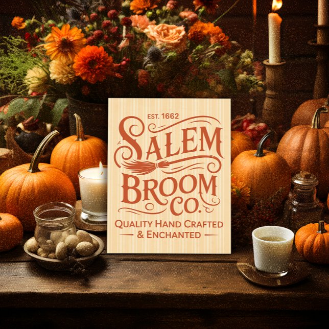 Poster Vintage Salem Broom Co (Criador carregado)