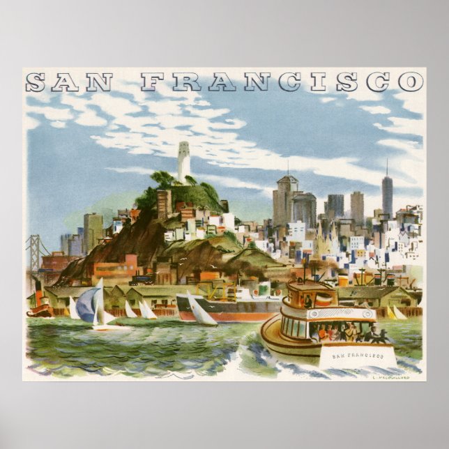 Pôster Vintage San Francisco (Frente)